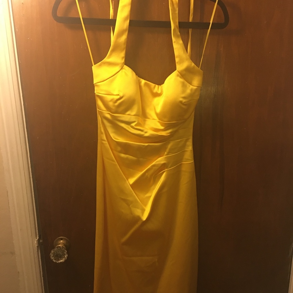 Cache cocktail dress | Yellow | Size: 4